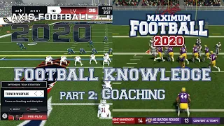 The "Football Knowledge" of Axis and Maximum Football 2020 (2/3): Coaching