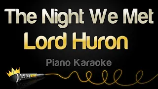 Lord Huron - The Night We Met (Piano Karaoke)