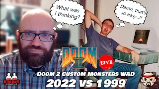 Doom 2 Lots-Of-Monsters Custom WAD: Reckless FPS Guy vs his 18 years old self (LIVE)
