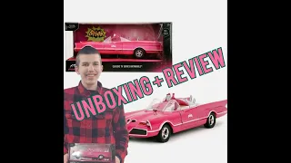 Batman 66 die cast batmobile pink slips jada car classic tv series unboxing & review