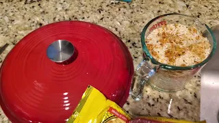 Chicken and Rice Bake Dutch Oven Recipe.