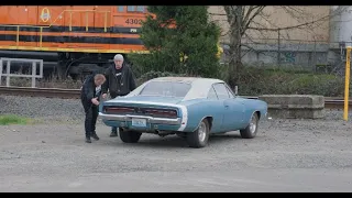 DIRTY MARY CRAZY LARRY?:  MARK AND DOUGIE DRIVE A SURVIVOR HEMI CHARGER TO WHERE THEY GREW UP.