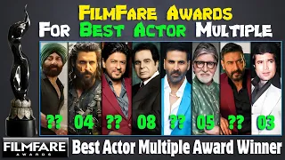 Filmfare Awards Best Actors List | 1954 To 2023 | All Best Actor Filmfare Awards Multiple WINNERS