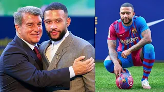 Memphis Depay presented as a new Barcelona player! | First words & unveiling at the Camp Nou