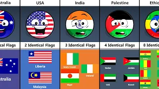 Some Countries How Many Identical Flags They Have