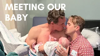 Gay Couple meet baby | Broadway Husbands become Broadway Dads