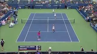 Jankovic/Lucic-Baroni vs Peng/Hsieh 2013 US Open Highlights