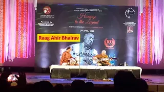 Raag Ahir Bhairav_Sarod solo by Pt. Anindya Banerjee_ On Tabla Pt.Arup  Chattopadhyay_2022