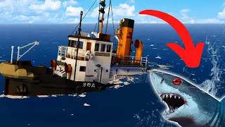 MEGALODON ATTACK SURVIVAL In Stormworks Multiplayer!