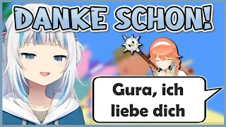 Gura Remembers her German so Kiara Doesn't Beat her A**