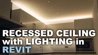 Recessed Ceiling with Light in Revit * Light Tutorial *