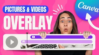 How to ADD Videos and Pictures over other Video in Canva | [FREE] OVERLAY