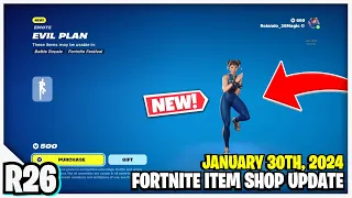 Fortnite Item Shop *NEW* EVIL PLAN EMOTE & ENDO CAR BUNDLE! [January 30th, 2024](Fortnite BR)