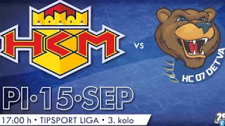 Pozvánka na zápas HKM Zvolen - HC 07 Detva (15.9.2017)