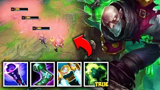 TRIPLE MAGIC PEN SINGED DOES TRUE DAMAGE WITH POISON! (TOXIC GAS) - League of Legends