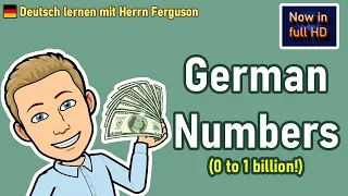 Mastering German Numbers 0-100 & Beyond: Counting, Years, and Euros | Deutsch mit Herrn Ferguson 🧮🔥