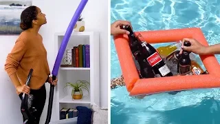 Use Your Noodle with These 10 Clever Pool Noodle Hacks! DIY Crafts and Life Hacks by Blossom