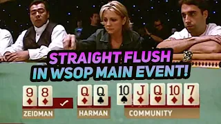 Straight Flush vs Full House in 2005 #WSOP Main Event - Jennifer Harman vs Cory Zeidman