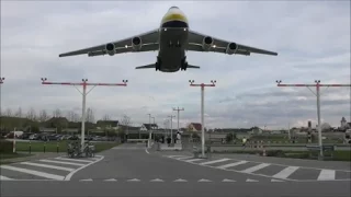 ADB Antonov 124 low landing on runway 28 at ZRH