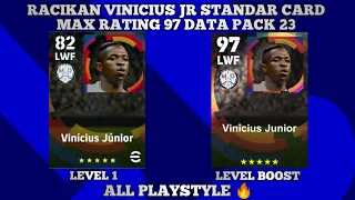 TUTORIAL CARA MERACIK VINICIUS JR STANDAR CARD MAX RATING 97 | EFOOTBALL 2023 MOBILE