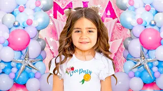 Mia and her Birthday Party! Nastya Artem Mia!