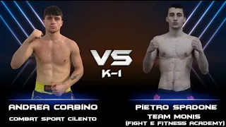 Andrea Corbino (Combat Sport Cilento) Vs Pietro Spadone (Team Monis - Fight e Fitness Academy) - K1
