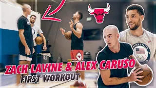 Zach Lavine and Alex Caruso Workout For The First Time! 🔥 | Jordan Lawley Basketball
