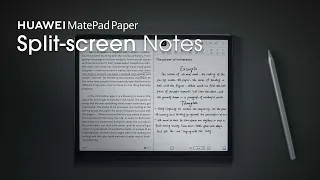 HUAWEI MatePad Paper - Split-screen Notes