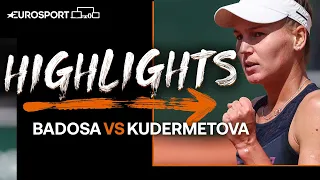 Badosa retires hurt as Kudermetova progresses at French Open | 2022 Roland Garros | Eurosport