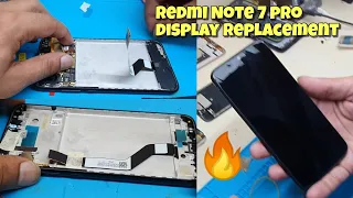 Redmi note 7 pro display folder orignal change with frame 👌| xiaomi