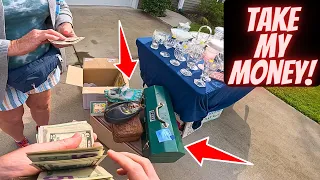 I was grabbing everything I could at this Yard Sale!