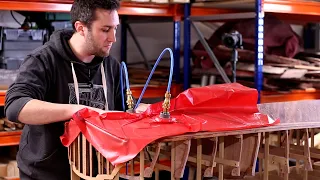 Vacuum Bagging Cold Moulded Planking Layer 2 | Temptress 1/4 Scale Boat Build Part 20