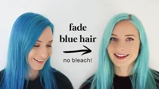 How To Fade Blue Hair Dye or Lighten Semi-Permanent Dye