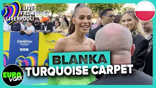 POLAND EUROVISION 2023: BLANKA - SOLO (TURQUOISE CARPET INTERVIEW) // Live from Liverpool