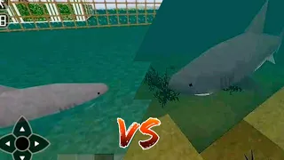 Great White Shark Vs. Great White Shark??!! - Survival Craft 2