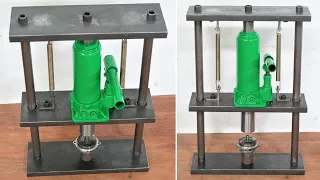 Make A Mini 5 Ton Hydraulic Press | Diy Portable Hydraulic Press Without Welding | DIY
