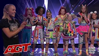 XOMG POP! Jojo Siwa's Dance Group Bring The HOUSE DOWN on America's Got Talent Semifinals