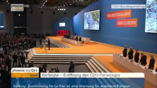 CDU-Parteitag: Eröffnungsrede von Angela Merkel am 14.12.2015