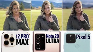 Unbiased iPhone 12 Pro Max vs Note 20 vs Pixel 5 Camera Comparison!