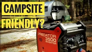 Harbor Freight Predator 3500 watt generator Noise Test running the RV  Air Conditioner?