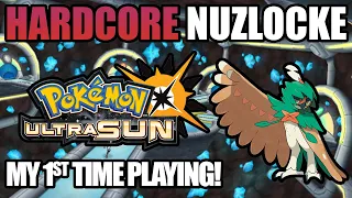 Pokémon Ultra Sun Hardcore Nuzlocke on my first ever playthrough! (No items, No overleveling)