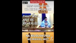 Mas mabuti ba na hindi mo alam?Inspiring Homily II by:Fr.Jowel Jomarsus Gatus