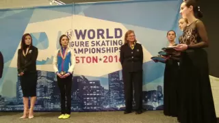 Ladies FS Small Medal Q&A World Championships Boston 20160403