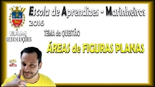 EAM 2016 | ÁREAS de Semicírculo e Triângulo | Q28 - Prova Verde | Prof. W4L