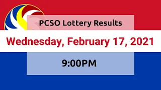 Lotto Results Today Wednesday, February 17, 2021 9PM PCSO 6/55 6/45