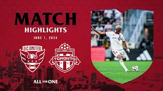 MATCH HIGHLIGHTS: D.C. United vs Toronto FC | June 1, 2024