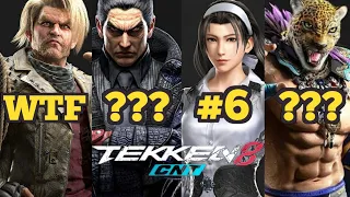 Tekken 8 Character Popularity Ranked (Global Data)