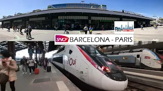 Barcelona to Paris in second Class 4K | Trip Guide |  en deuxième classe