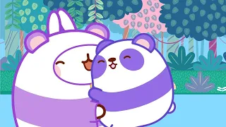 Molang and Piu Piu visit the pandas 🐼  | Funny Compilation for Kids