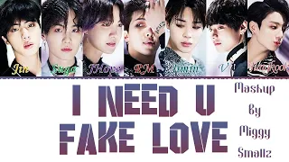 BTS 'Fake Love X I Need U' MASHUP (by Miggy Smallz) Lyrics